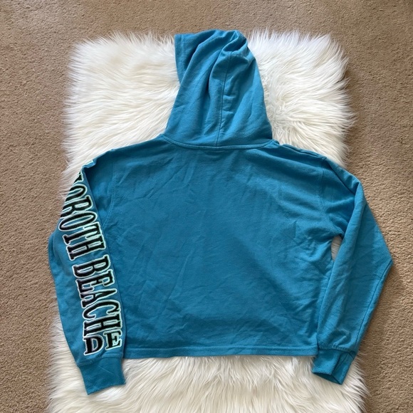 Y2K Bloom + Pop Teal Rehoboth Beach Hoodie with Butterfly Graphic - Picture 5 of 5